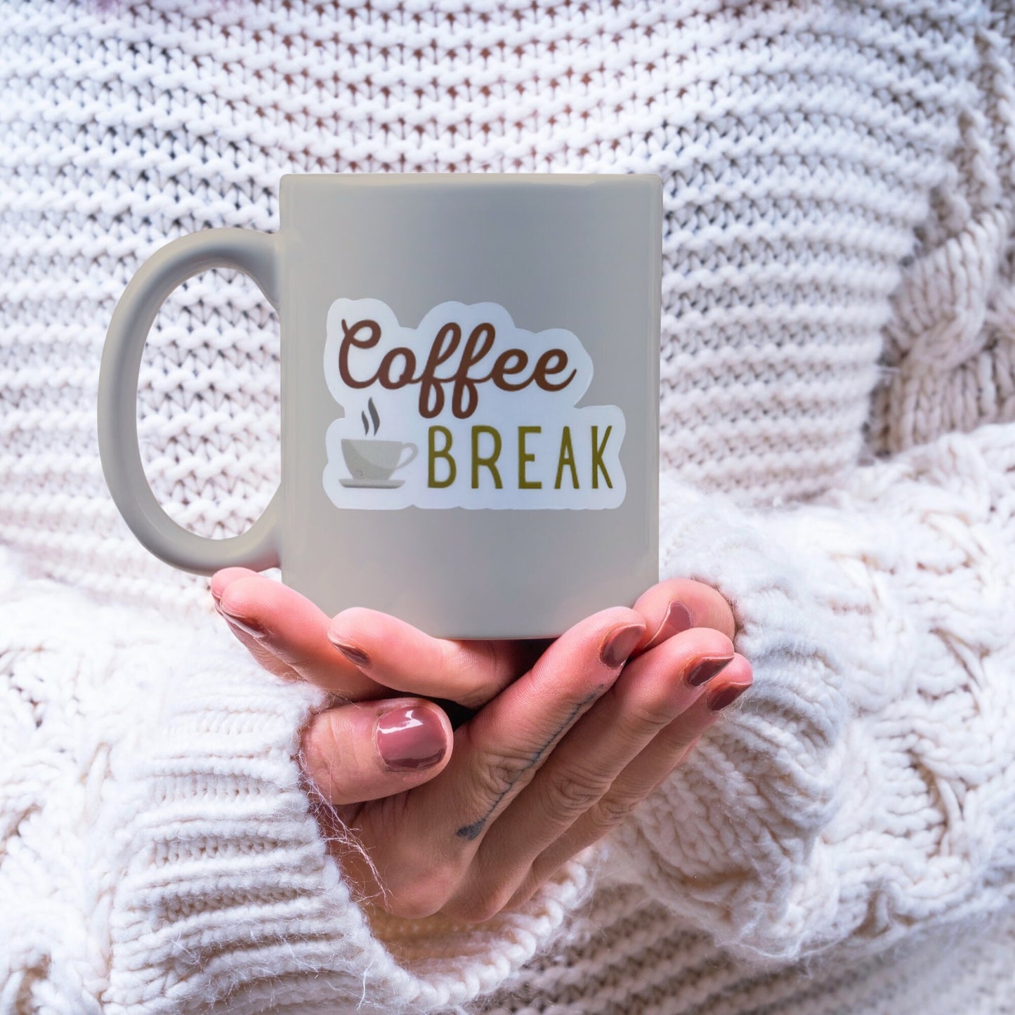 Coffee Break Vinyl Sticker