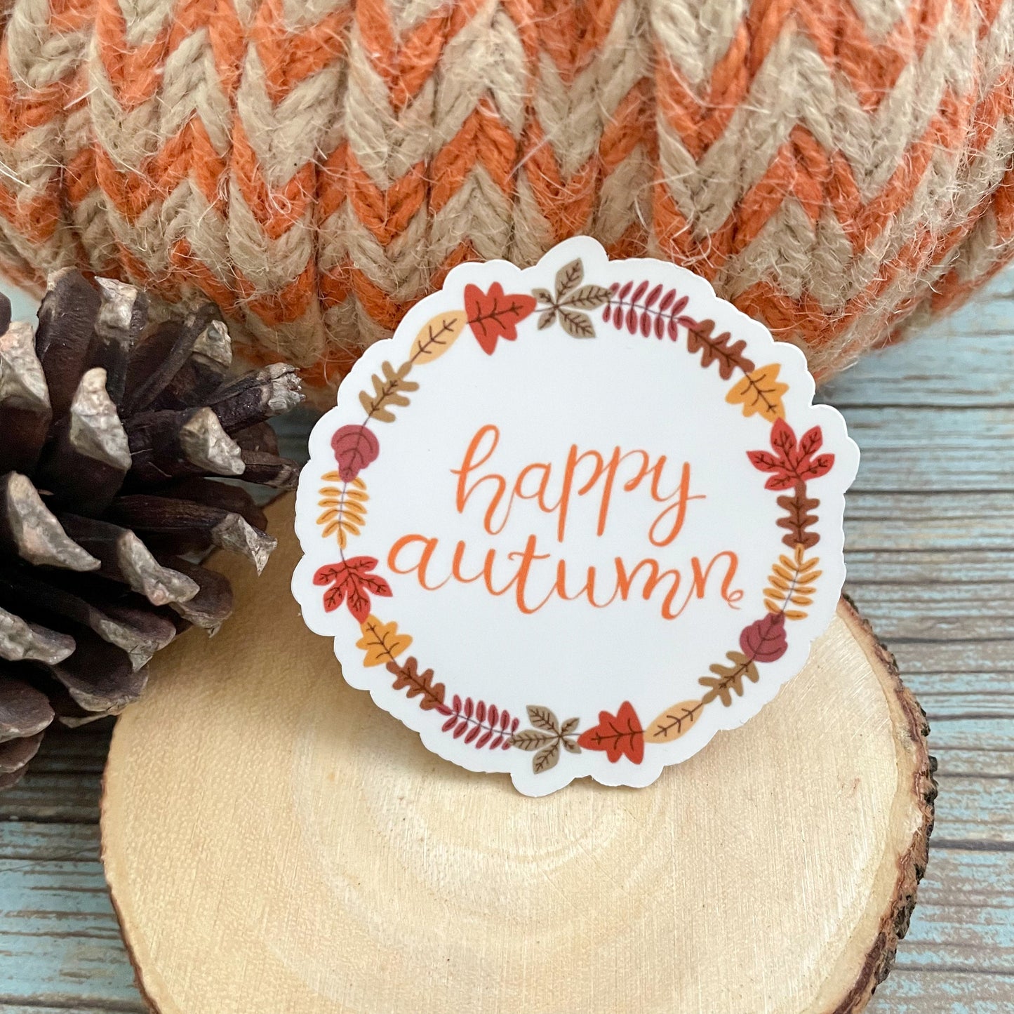 Happy Autumn Vinyl Sticker