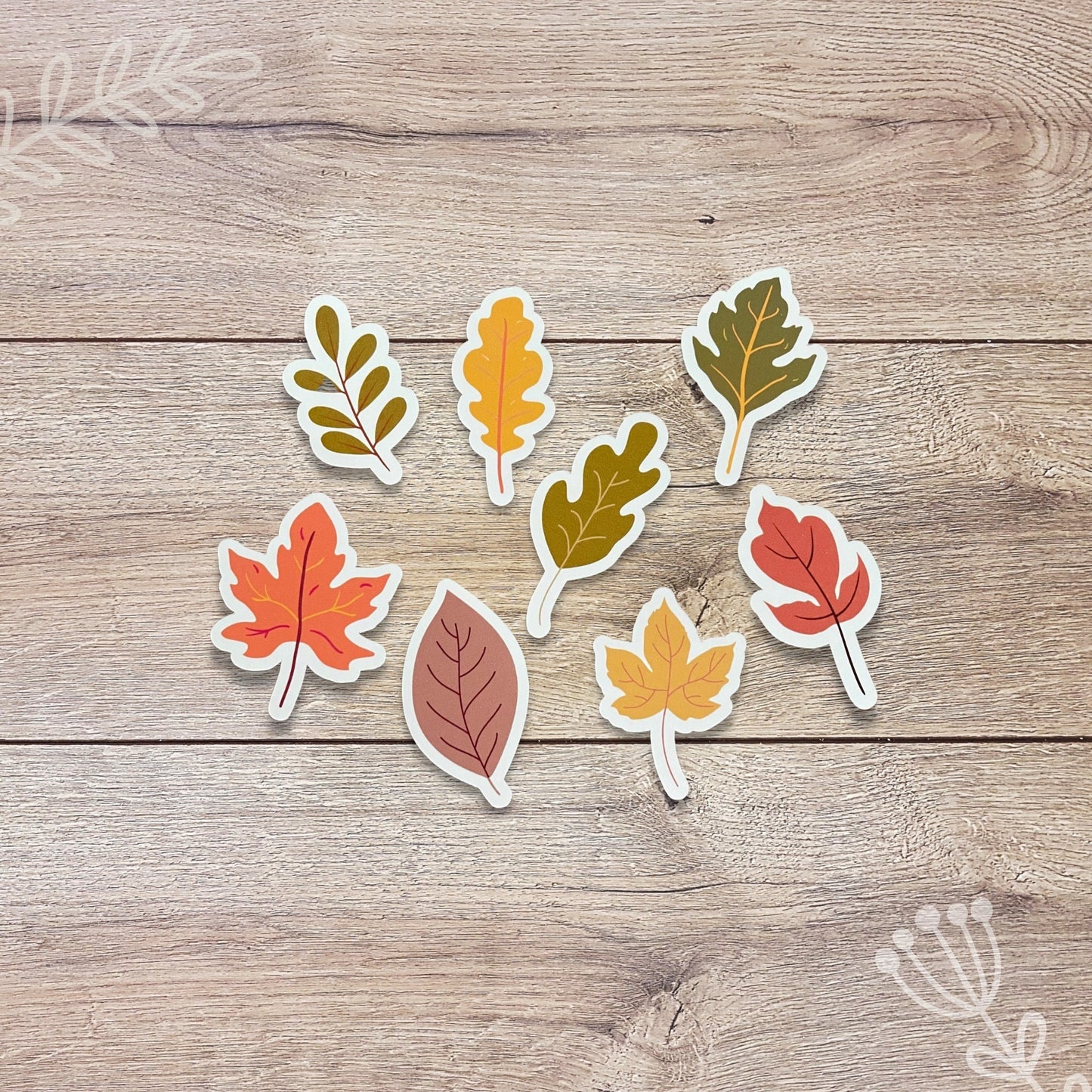 Fall Leaves Vinyl Sticker Set