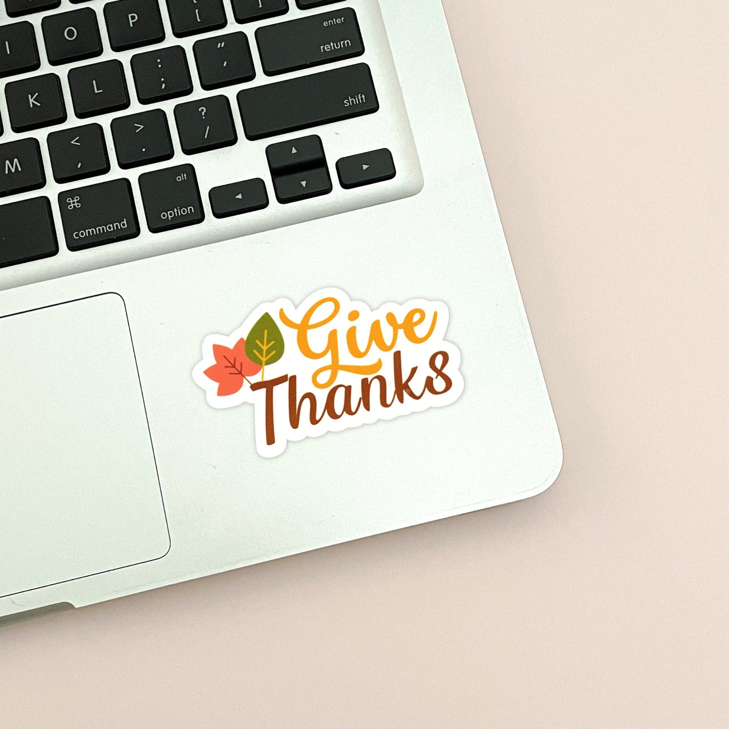 Give Thanks Vinyl Sticker
