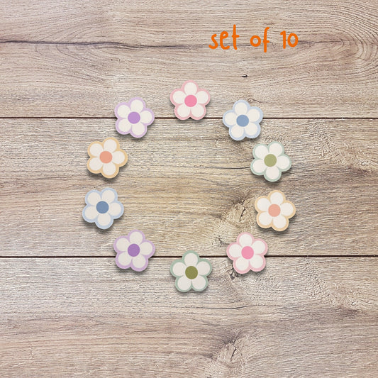 Mini Daisy Flower Vinyl Sticker Set