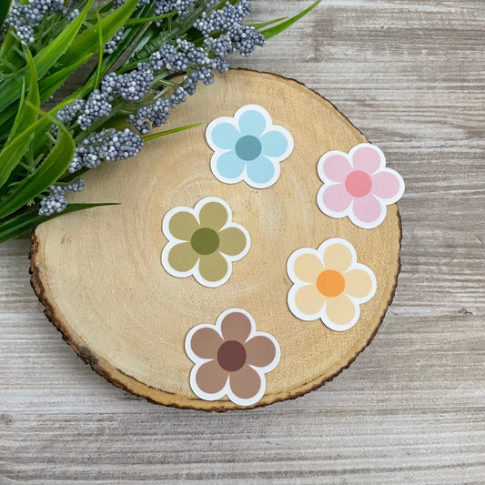 Pick Your Flower Color Vinyl Sticker Set