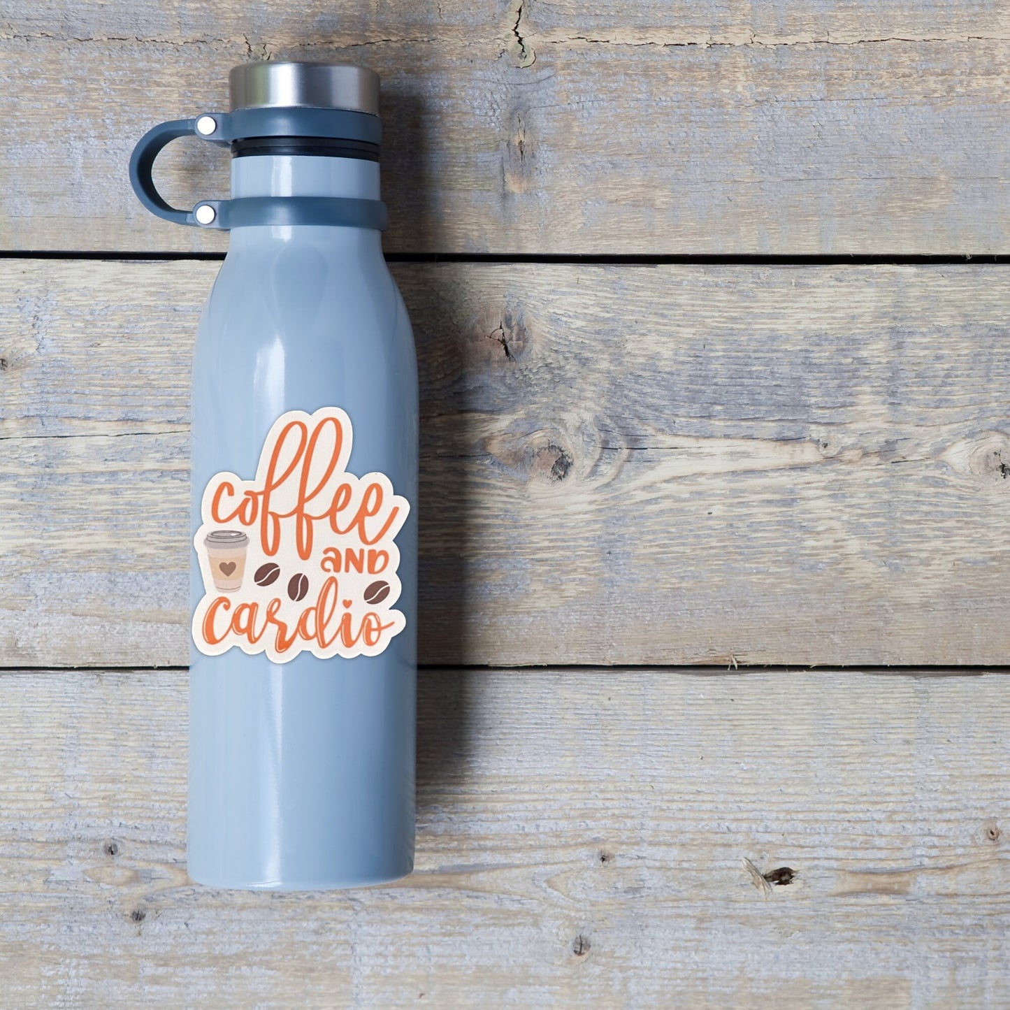 Coffee and Cardio Vinyl Sticker