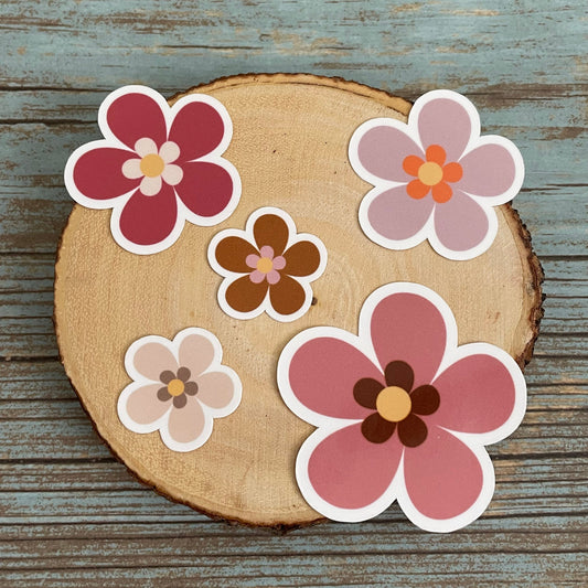 Boho Flower Vinyl Sticker Set
