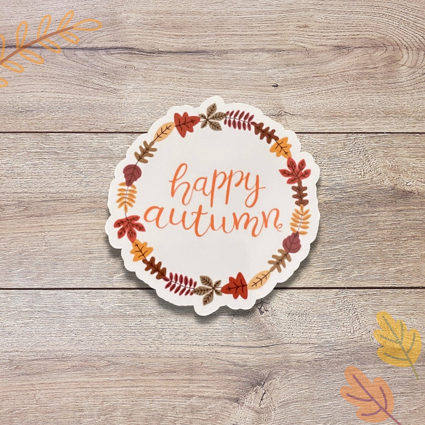 Happy Autumn Vinyl Sticker