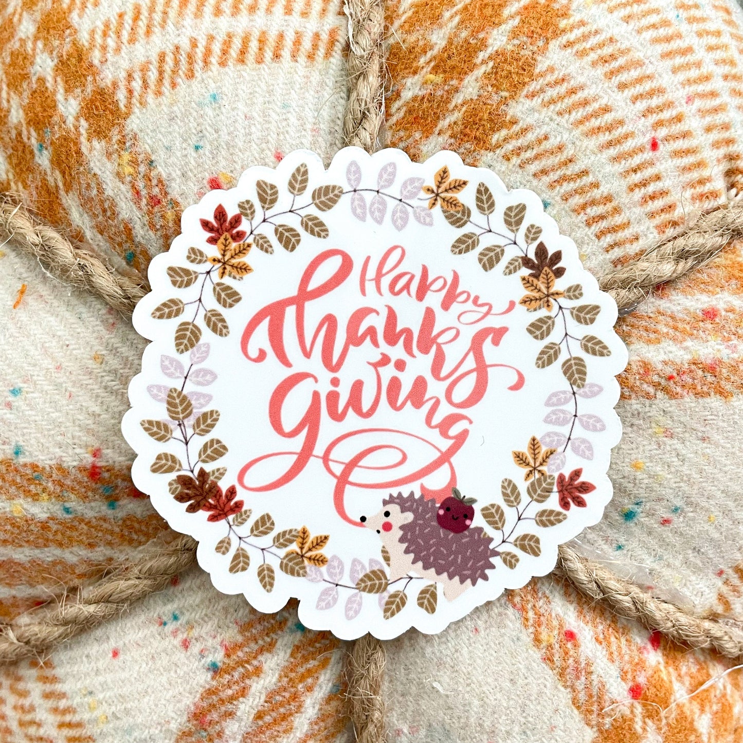 Happy Thanksgiving Vinyl Sticker