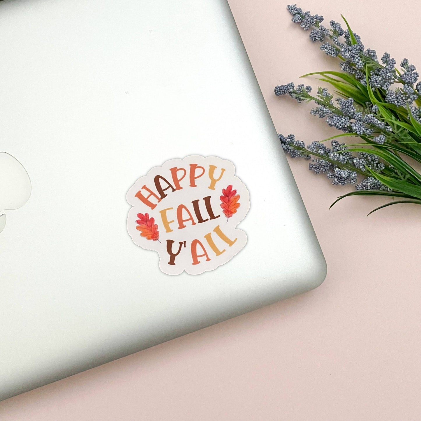 Happy Fall Y'All Vinyl Sticker