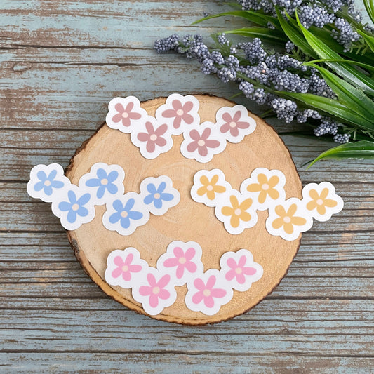 Pick Your Flower Color Vinyl Sticker Set