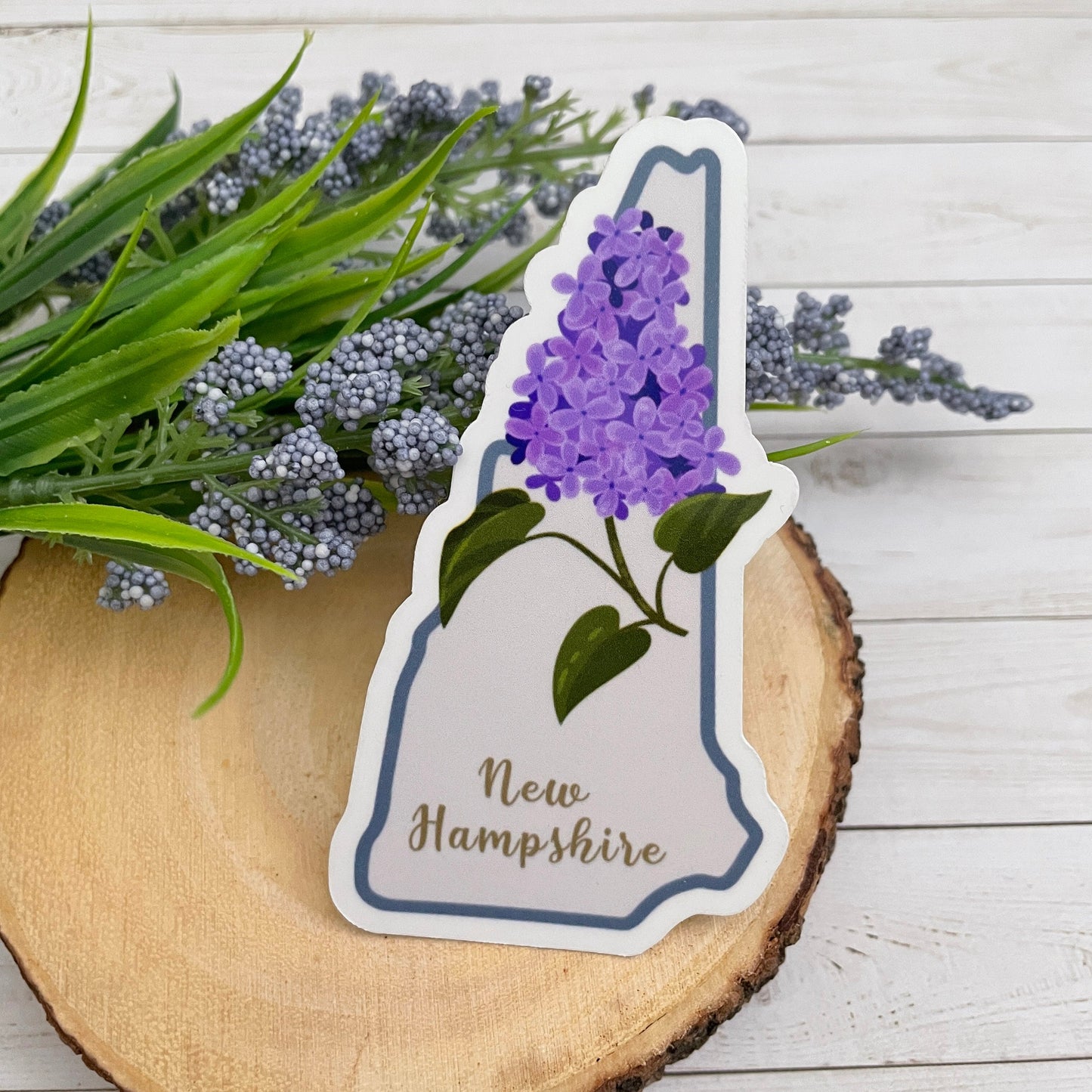 New Hampshire State Flower Vinyl Sticker