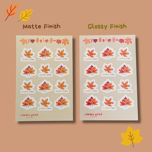Happy Fall Sticker Sheet