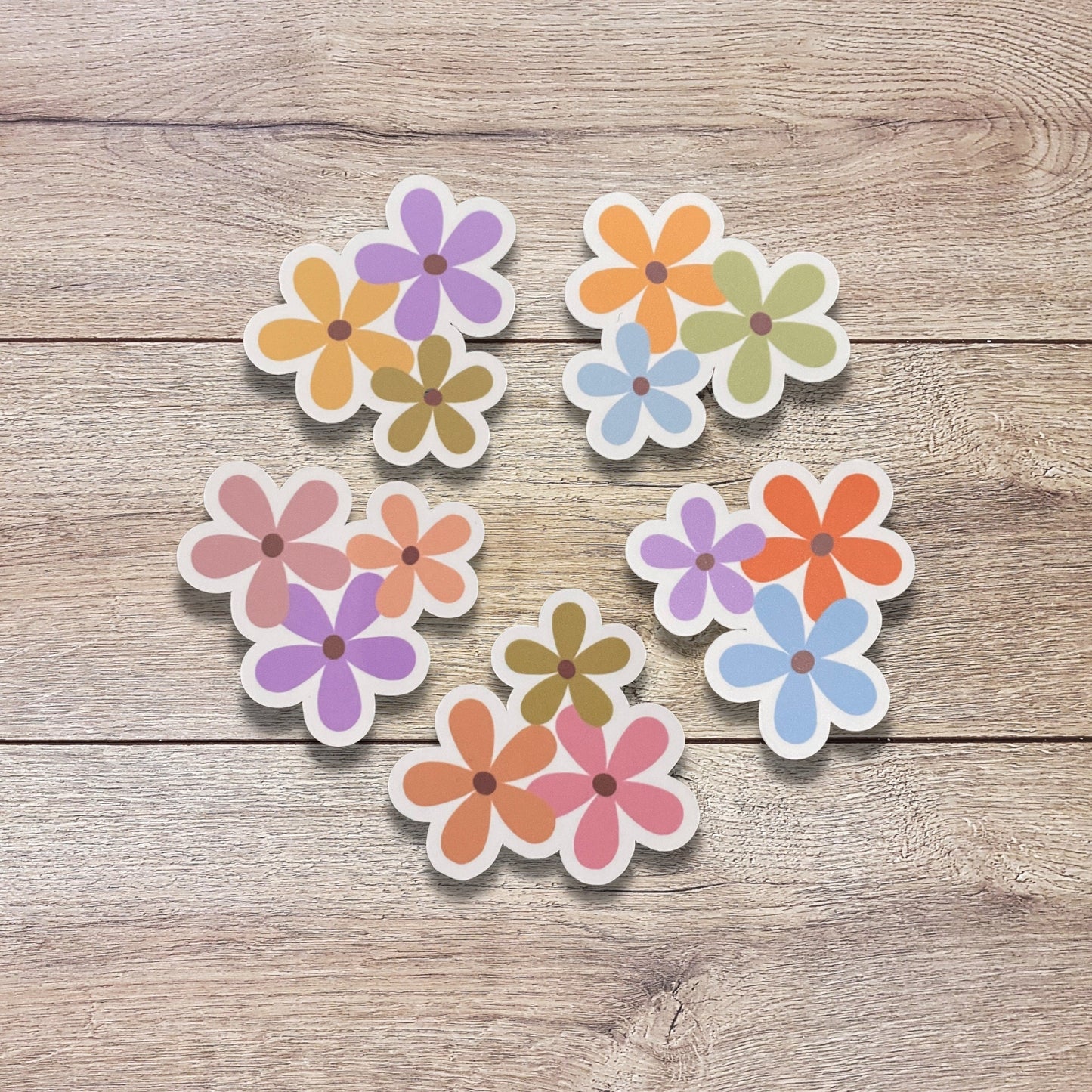 Pick Your Flower Color Vinyl Sticker Set