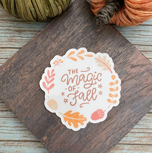 The Magic of Fall Vinyl Sticker