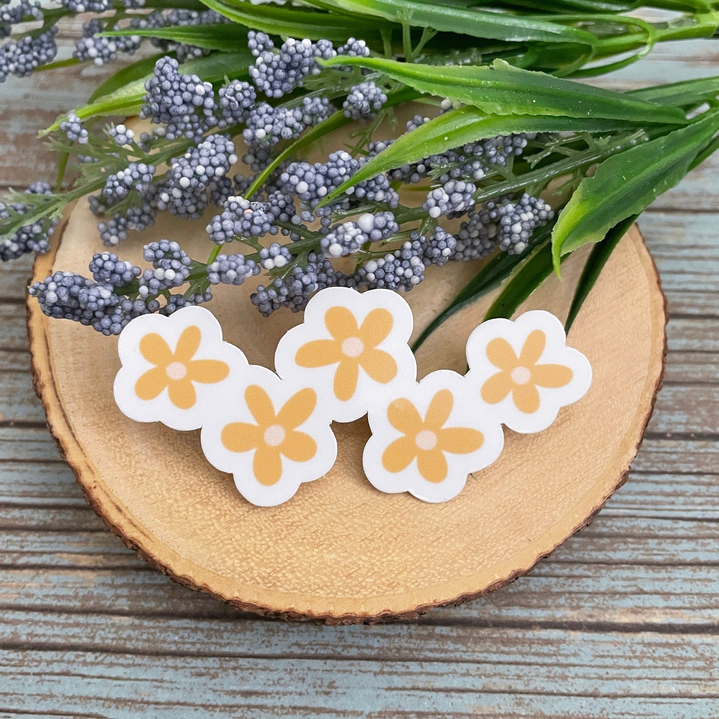 Pick Your Flower Color Vinyl Sticker Set