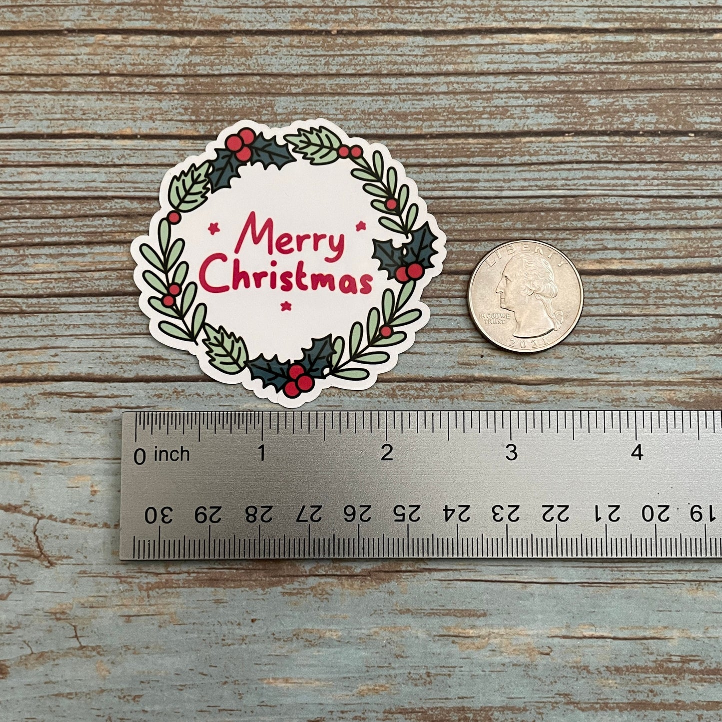 Merry Christmas Vinyl Sticker