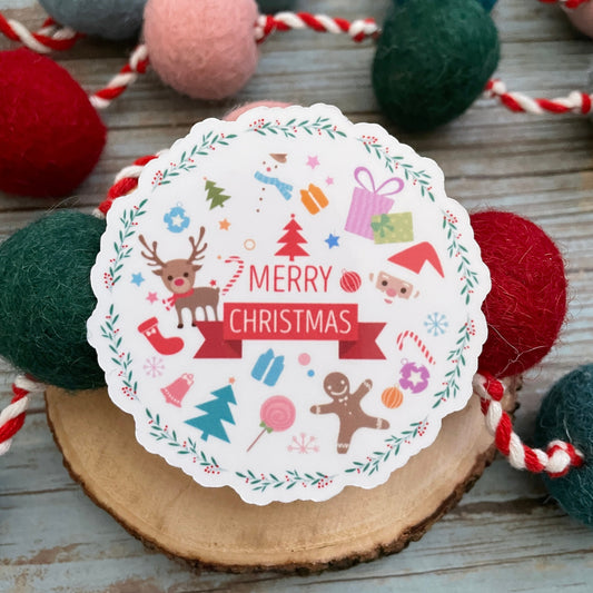 Merry Christmas Vinyl Sticker