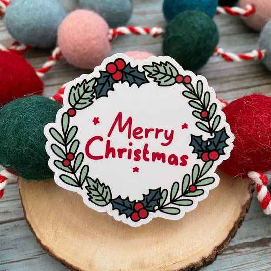 Merry Christmas Vinyl Sticker