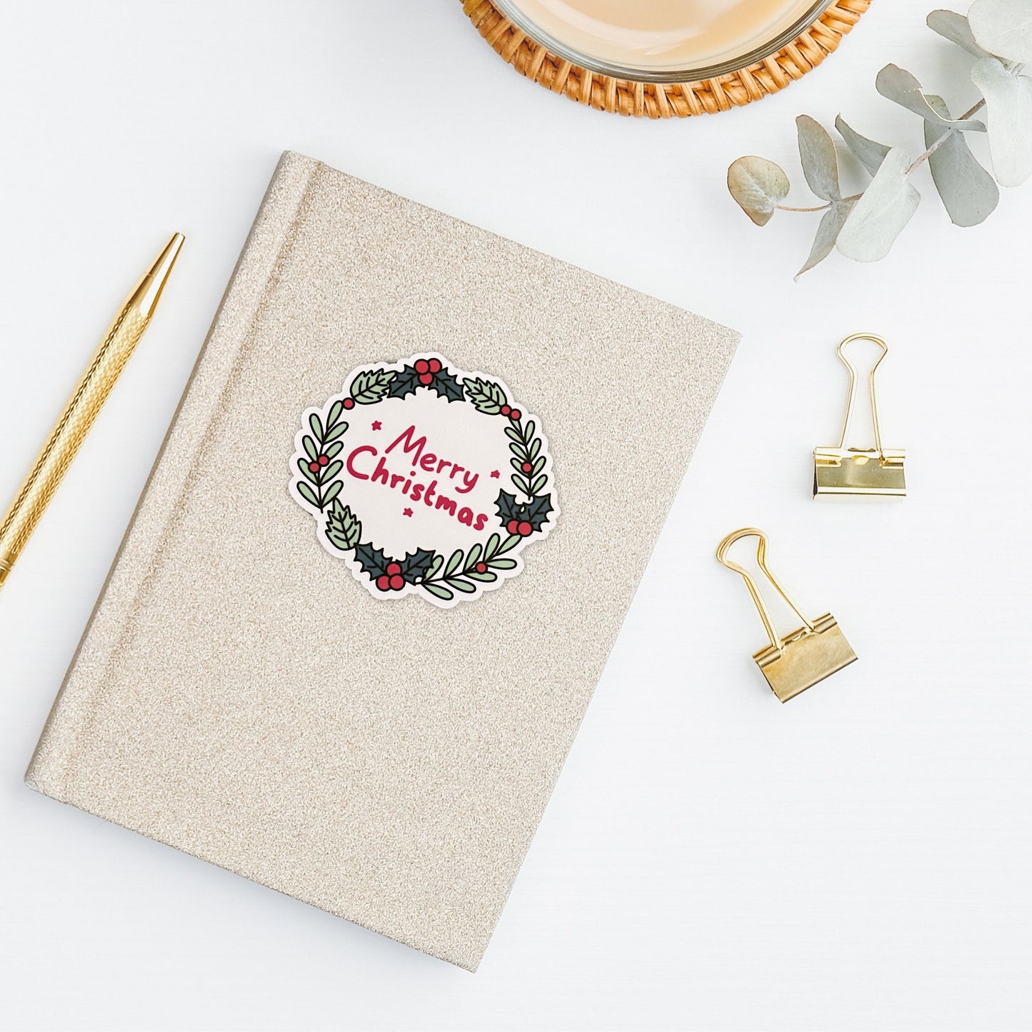 Happy Holidays Vinyl Sticker