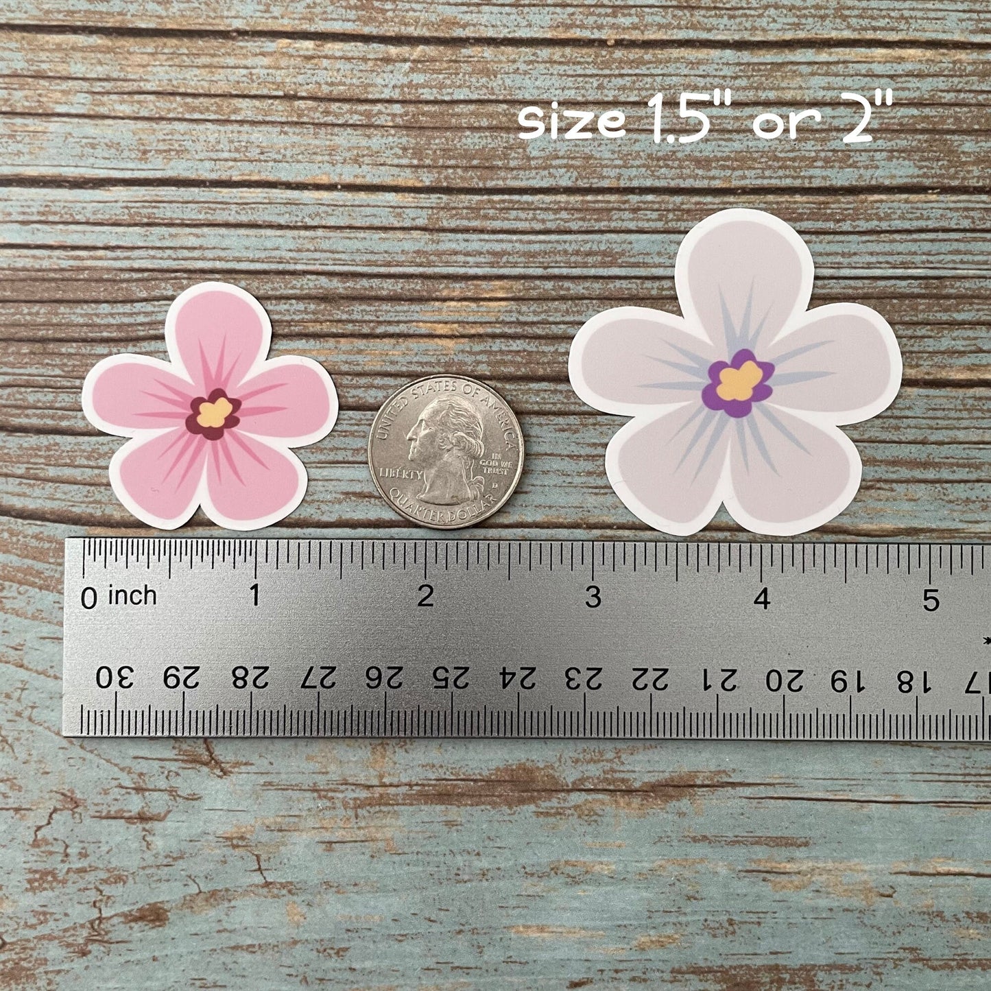 Flower Vinyl Sticker Set
