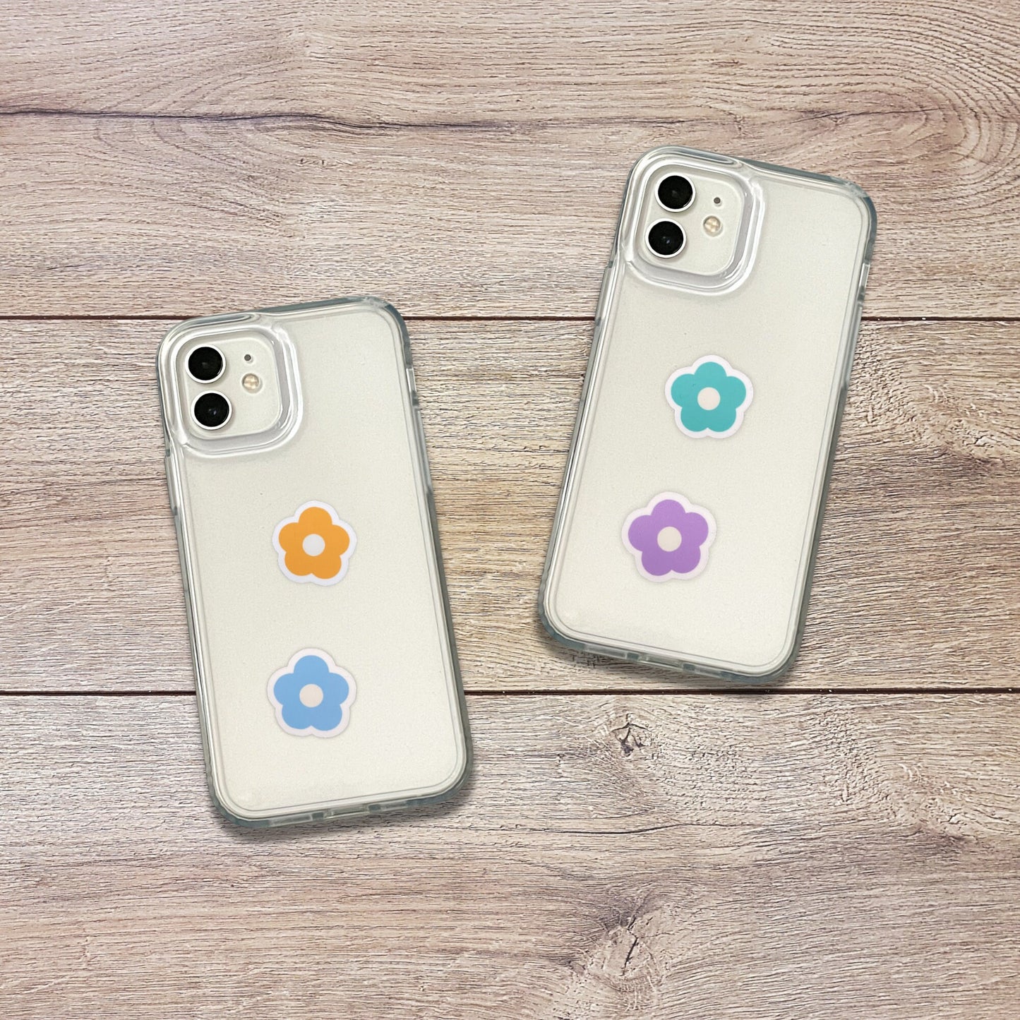 Mini Pastel Flower Sticker Set