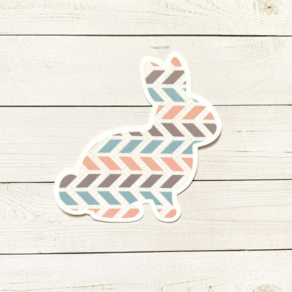 Bunny Rabbit Vinyl Sticker | Glossy | Waterproof | Easter Bunny Sticker | Laptop Sticker | Water Bottle | Animal Sticker
