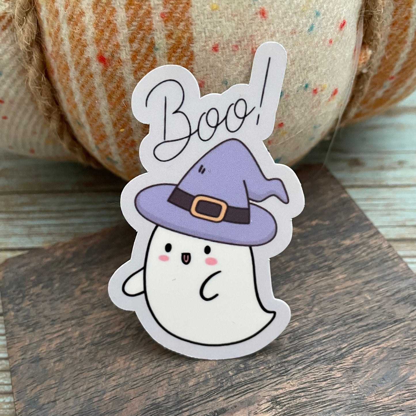 Boo Ghost Vinyl Sticker