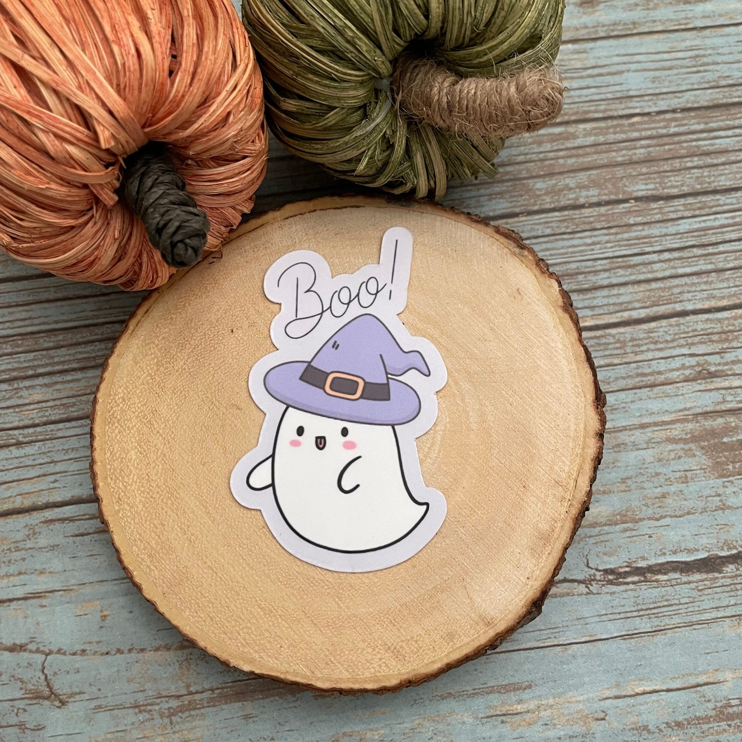 Boo Ghost Vinyl Sticker