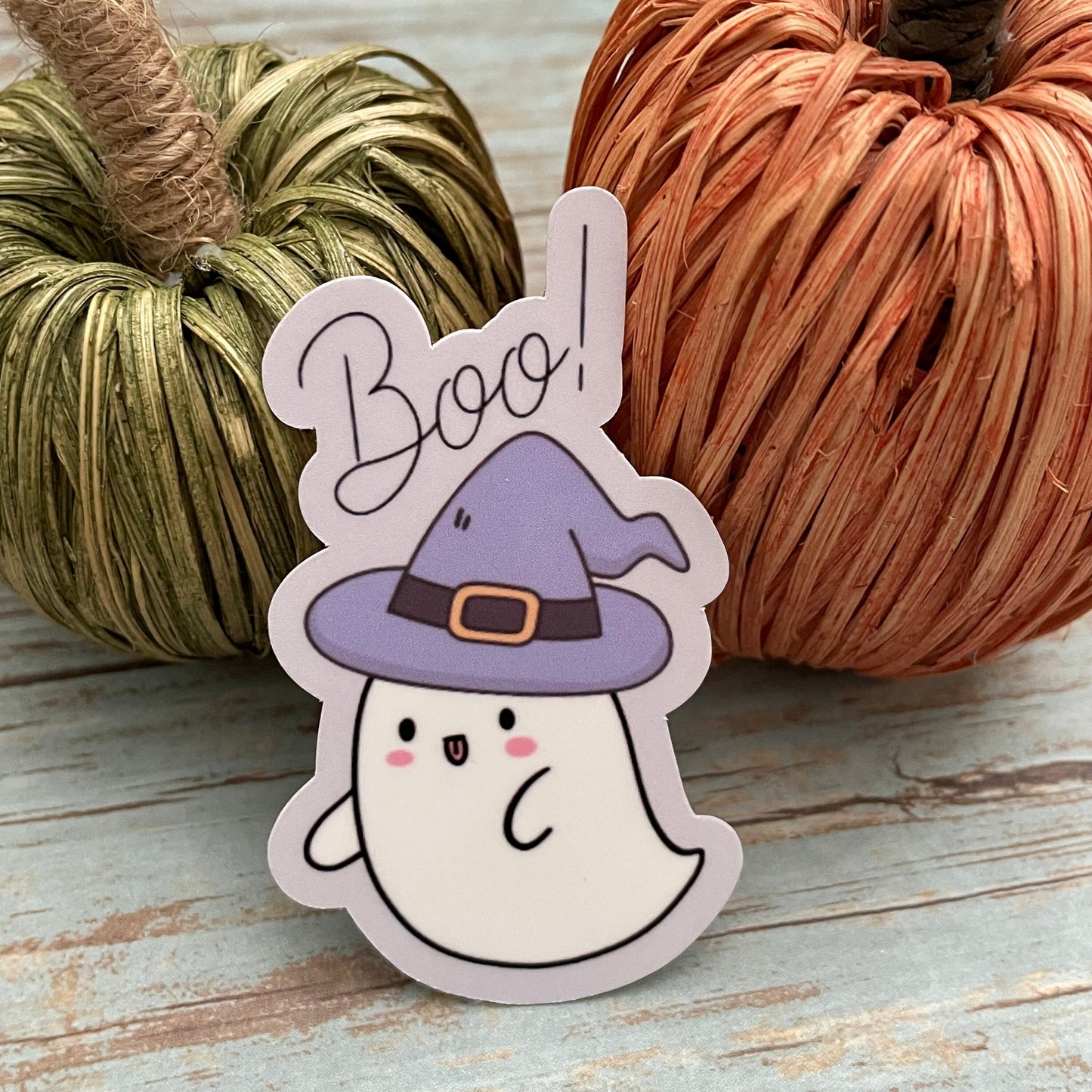 Boo Ghost Vinyl Sticker