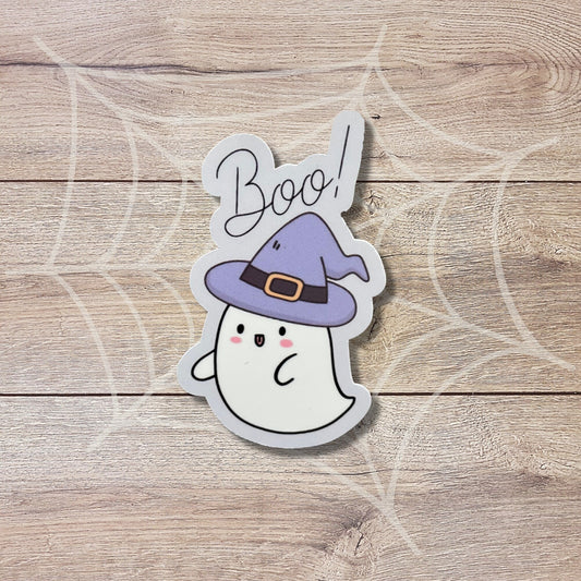 Boo Ghost Vinyl Sticker