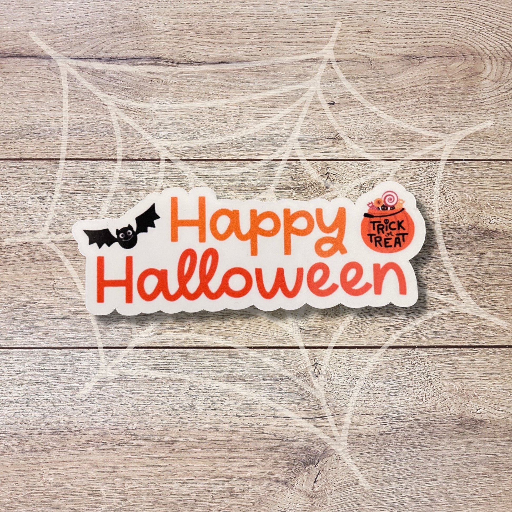 Happy Halloween Vinyl Sticker