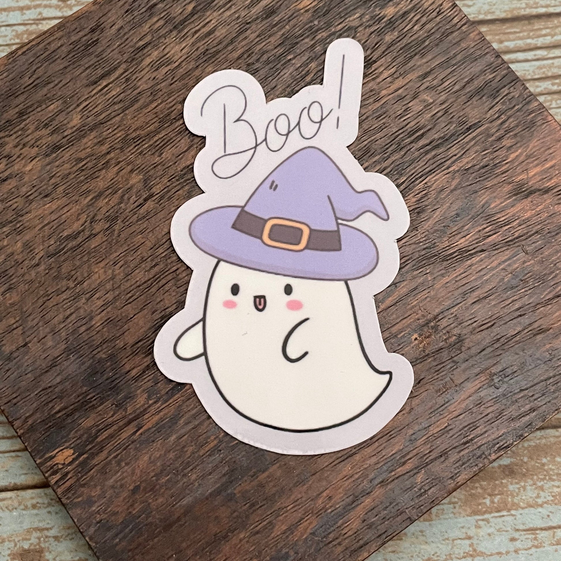 Boo Ghost Vinyl Sticker