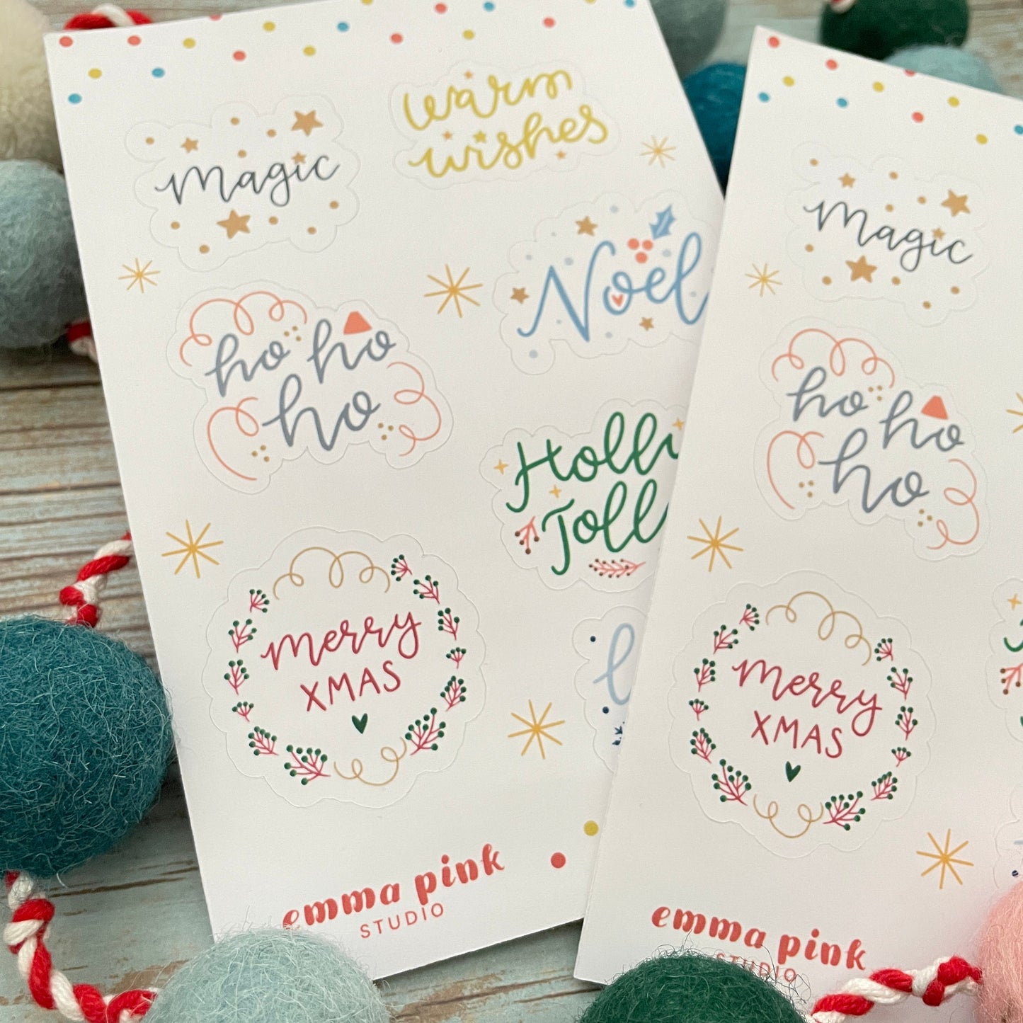 Holiday Greetings Sticker Sheet