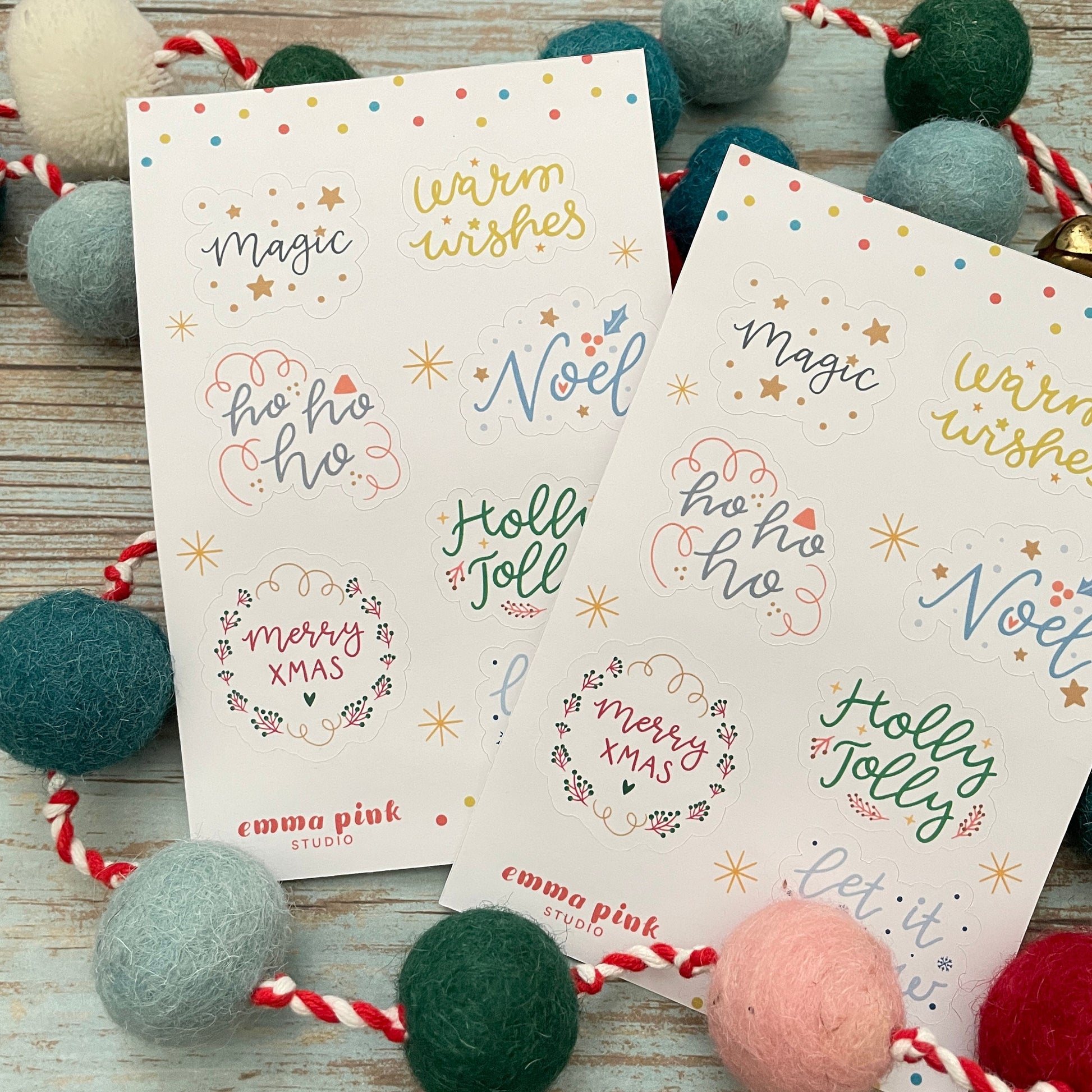 Holiday Greetings Sticker Sheet