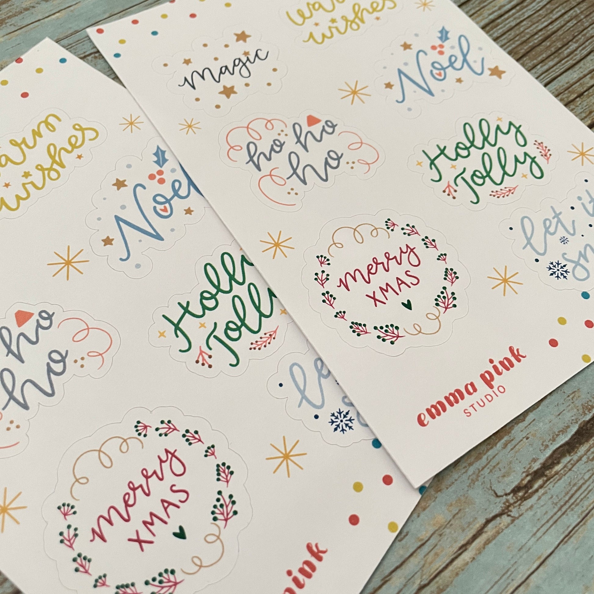 Holiday Greetings Sticker Sheet