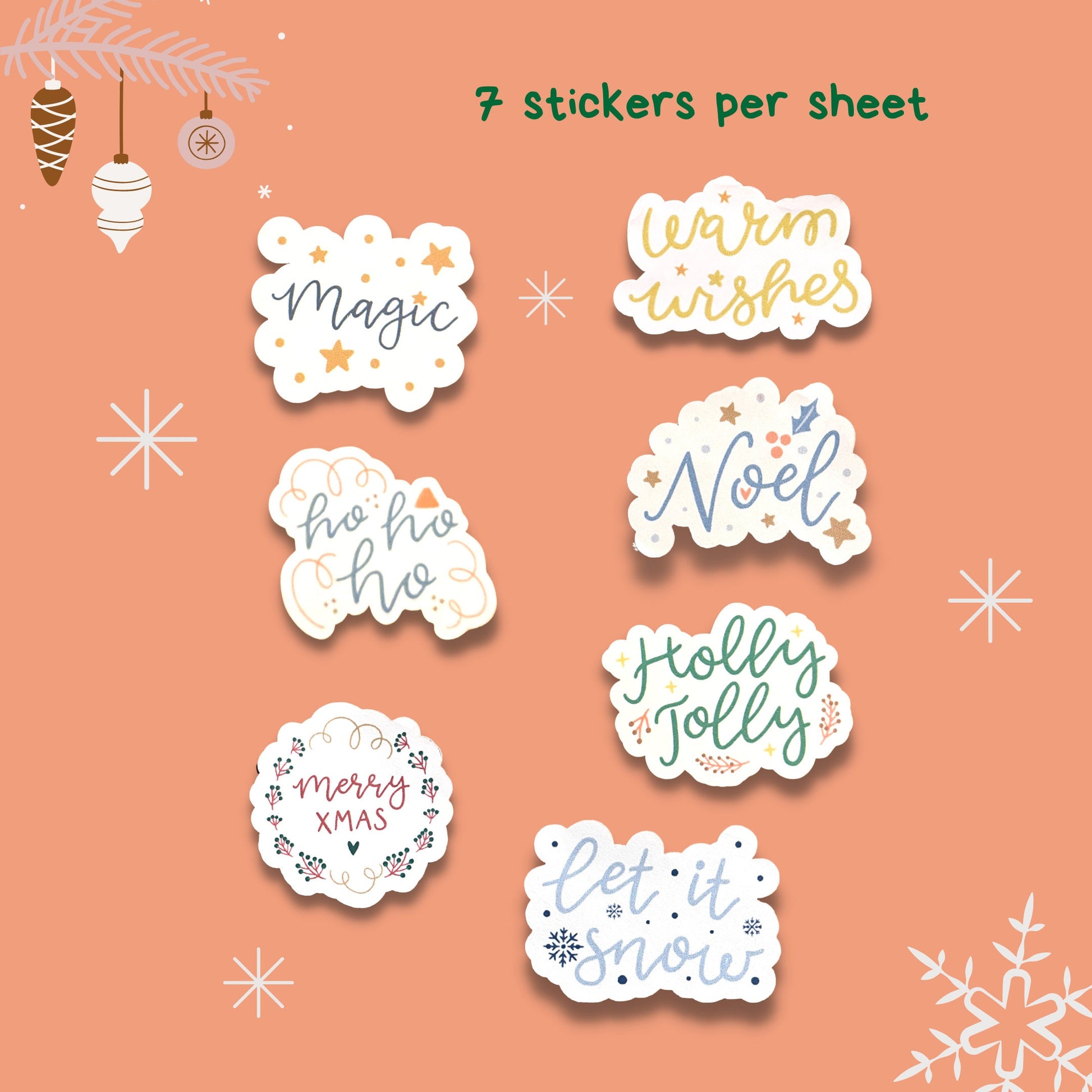 Holiday Greetings Sticker Sheet