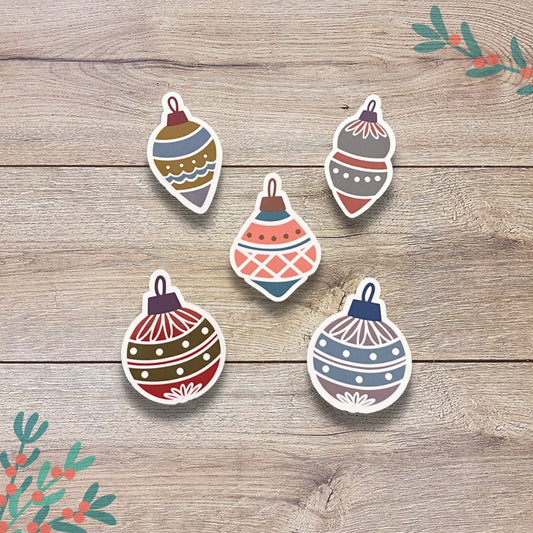 Christmas Ornaments Vinyl Sticker Set