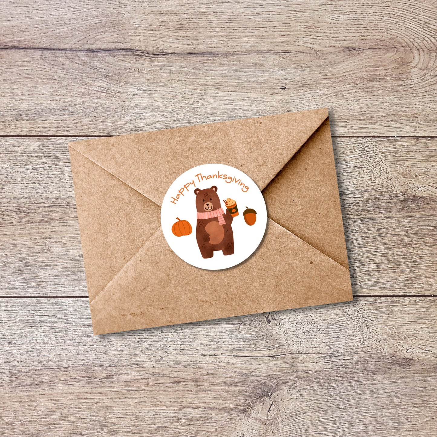 Personalized Thanksgiving Stickers | Matte or Glossy Finish