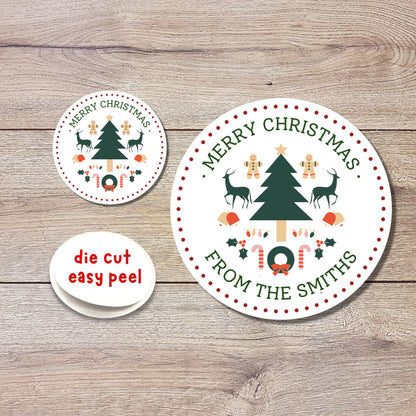 Personalized Christmas Stickers
