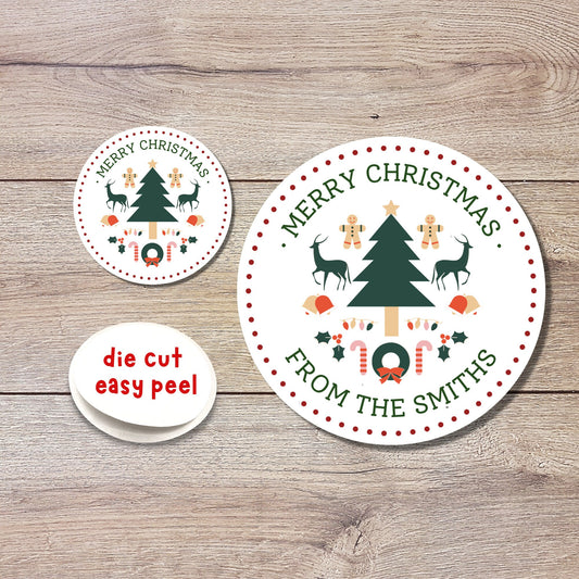 Personalized Christmas Stickers