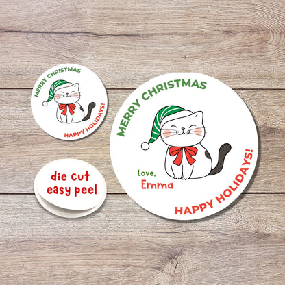 Personalized Christmas Stickers