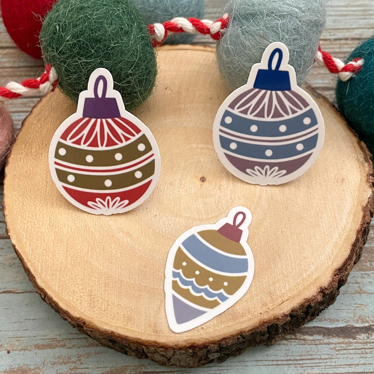 Christmas Ornaments Vinyl Sticker Set