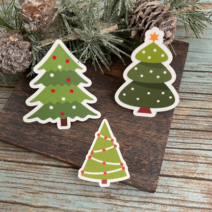 Christmas Tree Vinyl Sticker Set