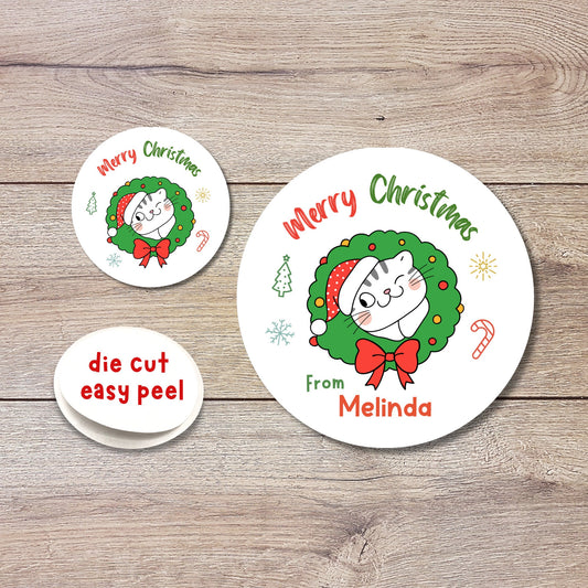 Personalized Christmas Stickers