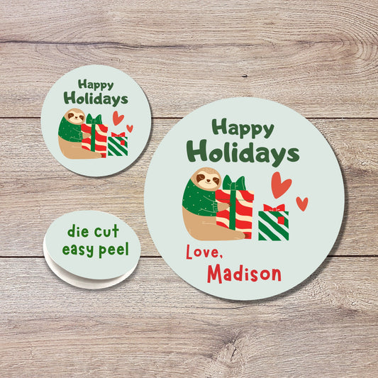 Personalized Christmas Stickers