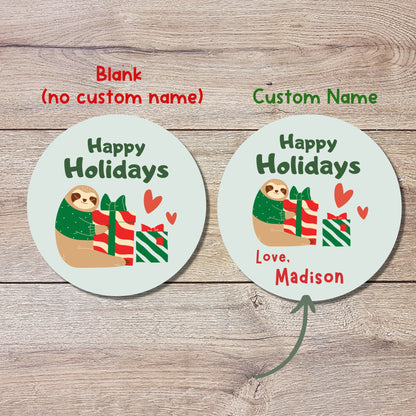 Personalized Christmas Stickers