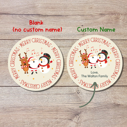 Personalized Christmas Stickers