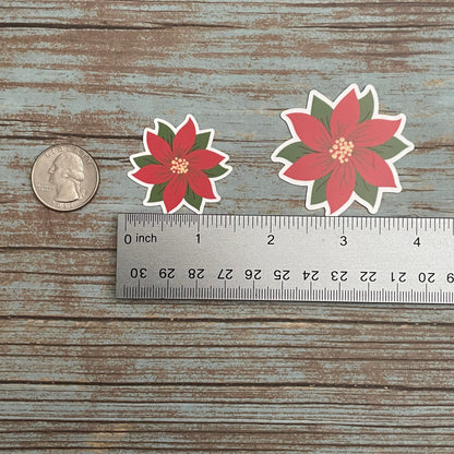Poinsettias Vinyl Sticker Set