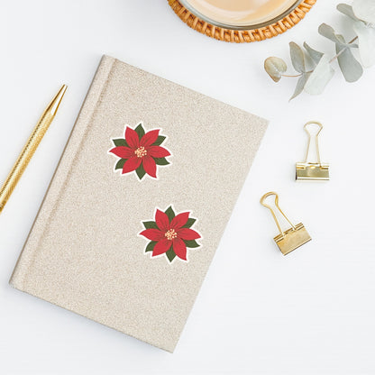Poinsettias Vinyl Sticker Set
