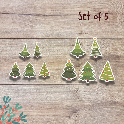 Christmas Tree Vinyl Sticker Set