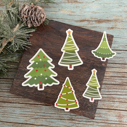 Christmas Tree Vinyl Sticker Set