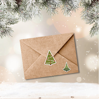 Christmas Tree Vinyl Sticker Set